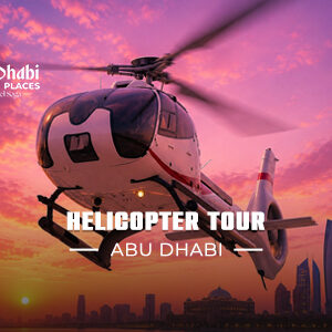 Abu Dhabi helicopter tour over the coastline