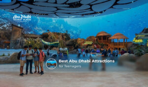 Abu Dhabi attractions for teenagers featuring thrilling rides, water parks, and adventure activities.