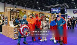 Middle East Film & Comic Con Abu Dhabi 2026 event at ADNEC Centre.