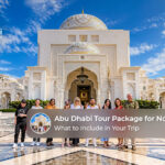 Travellers enjoying Abu Dhabi landmarks and attractions during a November holiday.