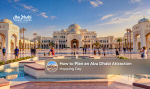 Visitors exploring iconic landmarks and cultural attractions across Abu Dhabi in one day.