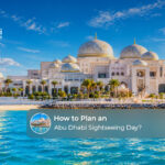 Travellers visiting Abu Dhabi landmarks and planning a full day of sightseeing.