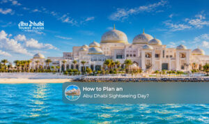 Travellers visiting Abu Dhabi landmarks and planning a full day of sightseeing.