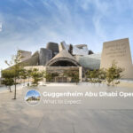 Guggenheim Abu Dhabi museum on Saadiyat Island featuring Frank Gehry’s striking contemporary architecture